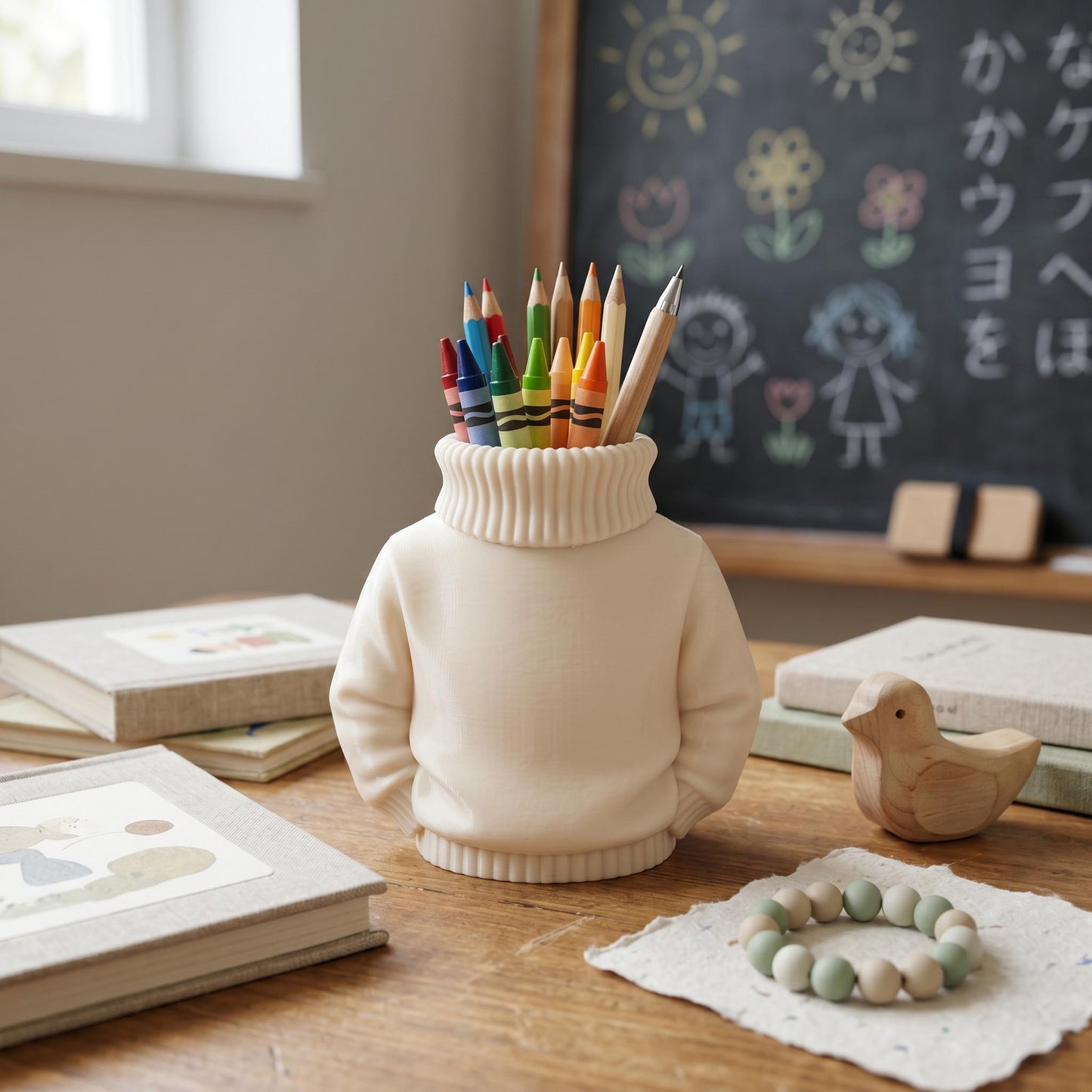 Stiftehalter im Kleidungs-Design – Motivvariante im Detail