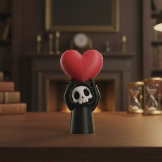 Sensenmann mit Herz – Gothic Deko zum Valentinstag – Produktvideo