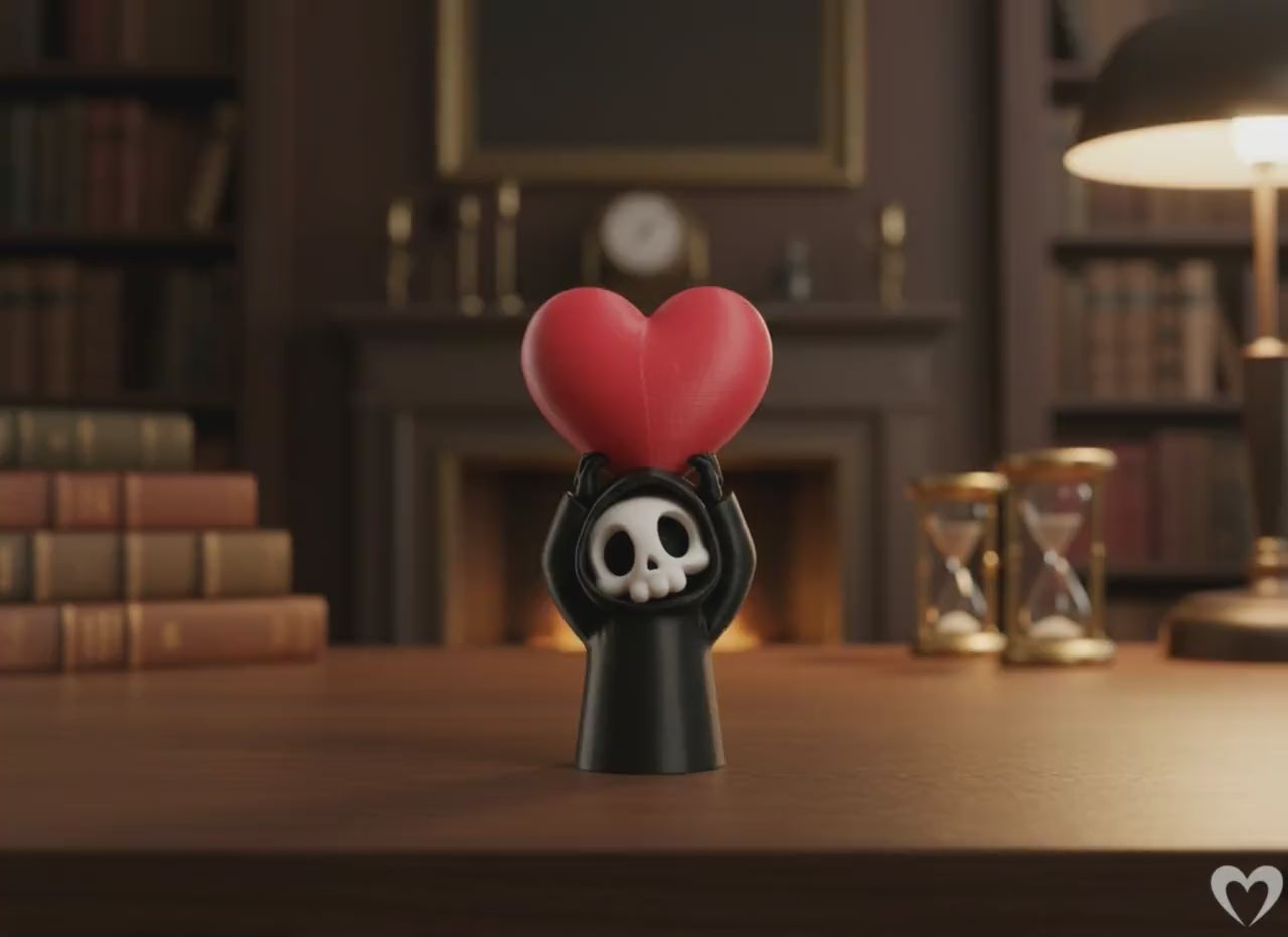Sensenmann mit Herz – Gothic Deko zum Valentinstag – Produktvideo
