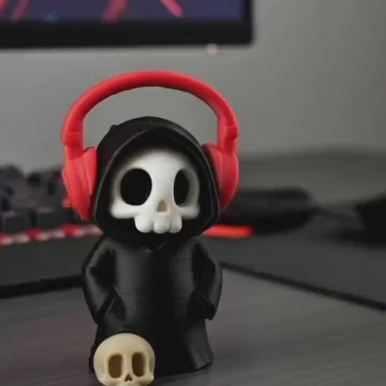 Sensenmann mit Kopfhörern – Desk-Buddy fürs Setup – Produktvideo