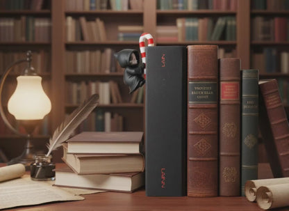 Sensenmann als Buchkanten-Figur – Gothmas Bücherregal-Deko – Produktvideo