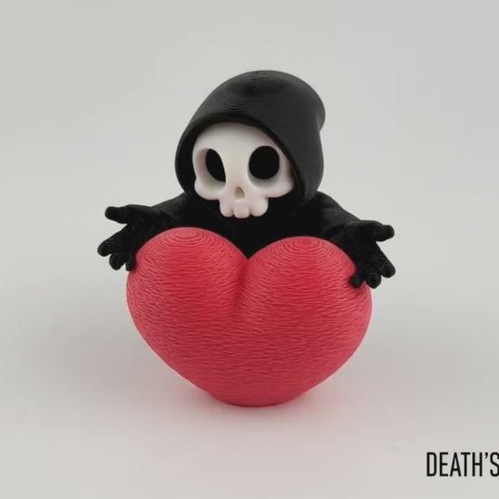 Sensenmann umarmt Herz – Gothic Mini-Deko – Produktvideo