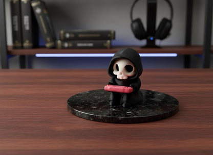 Sensenmann mit Konsole – Gothic Gaming-Figur – weitere Produktansicht 2
