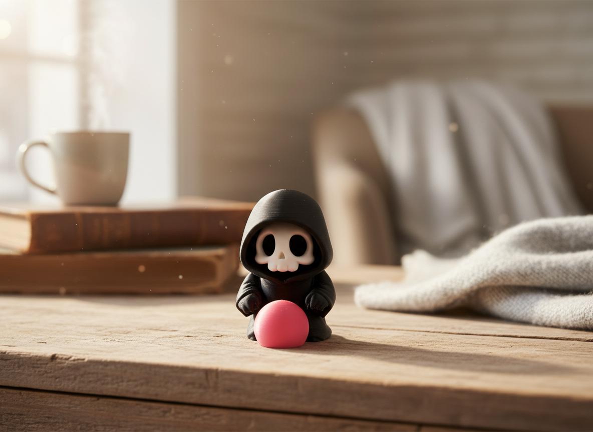 Sensenmann mit Orbkugel – Gothic Mini-Figur – weitere Produktansicht 2