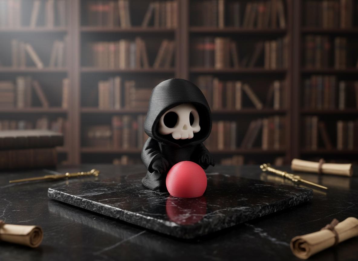 Sensenmann mit Orbkugel – Gothic Mini-Figur – weitere Produktansicht 4